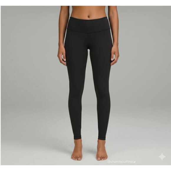 lululemon athletica Pants - Lululemon Wunder Under Pant III Full-On Luon 28" Black Mid-Rise Yoga Leggings 6